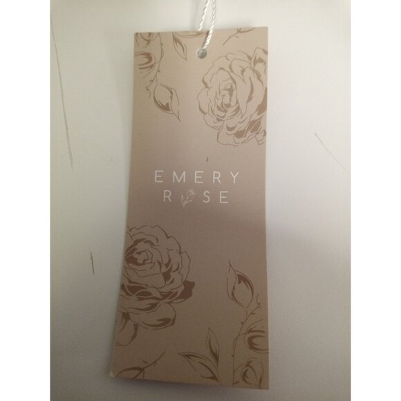 NWT Emery Rose Women's Denim Blue/White Capri/Bike Jean Shorts Size 1XL - Picture 5 of 6